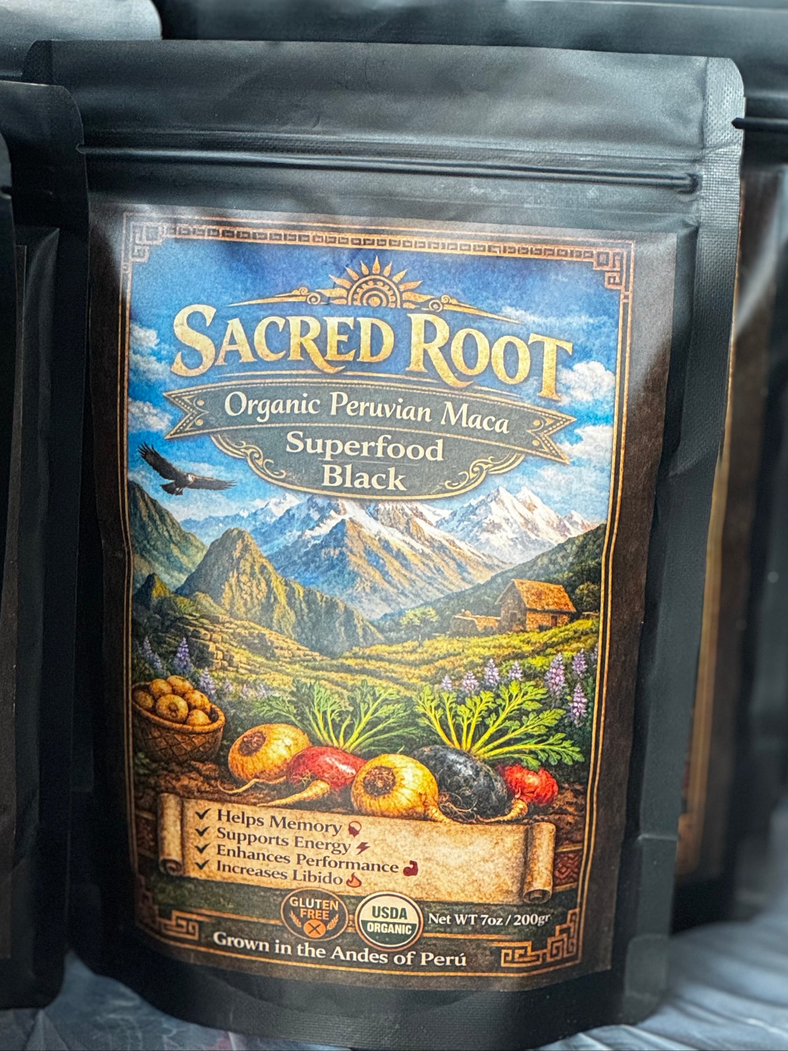 Organic Black Maca root Powder